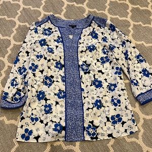 Talbots size M printed blouse